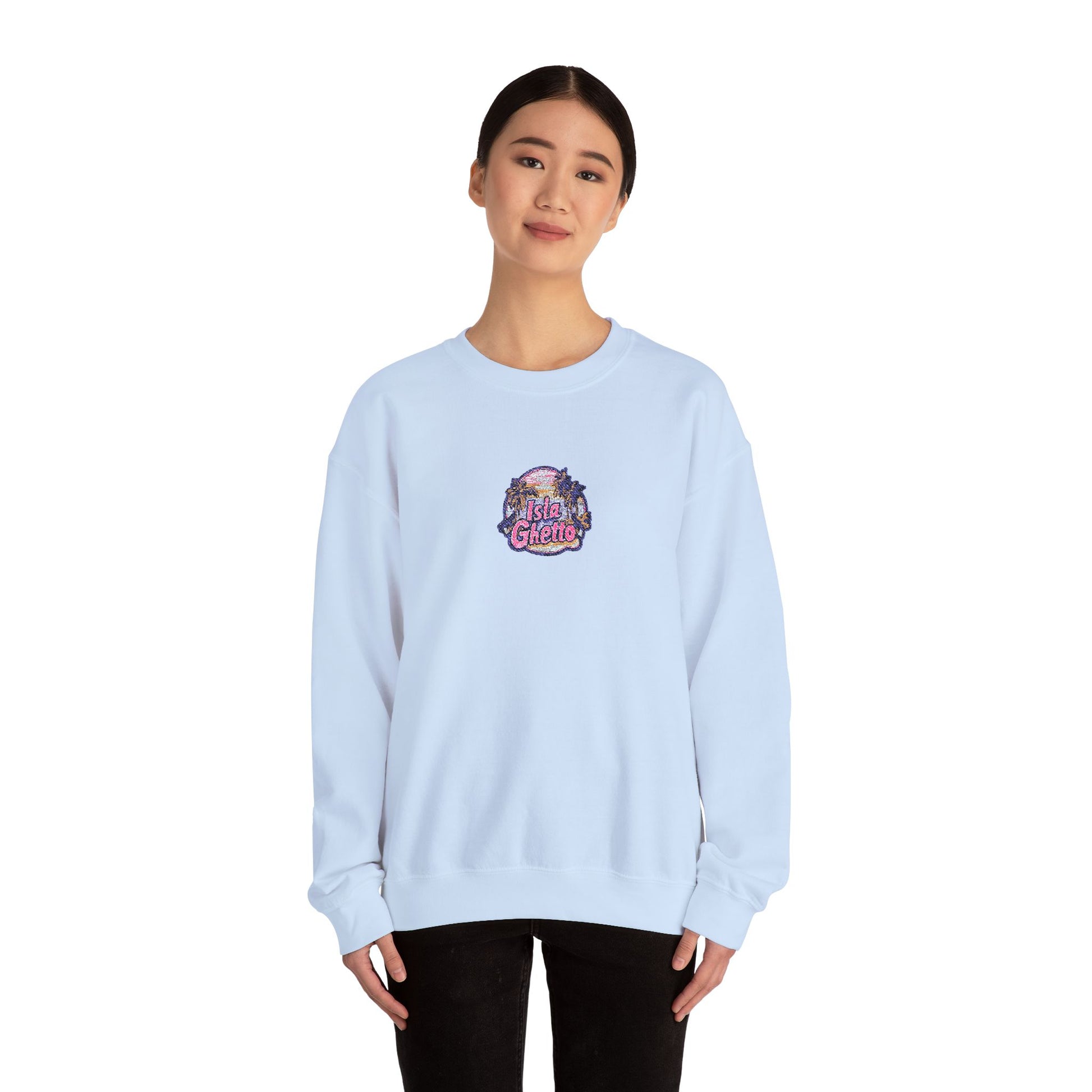 Isla Ghetto - Embroidered Crewneck Sweatshirt