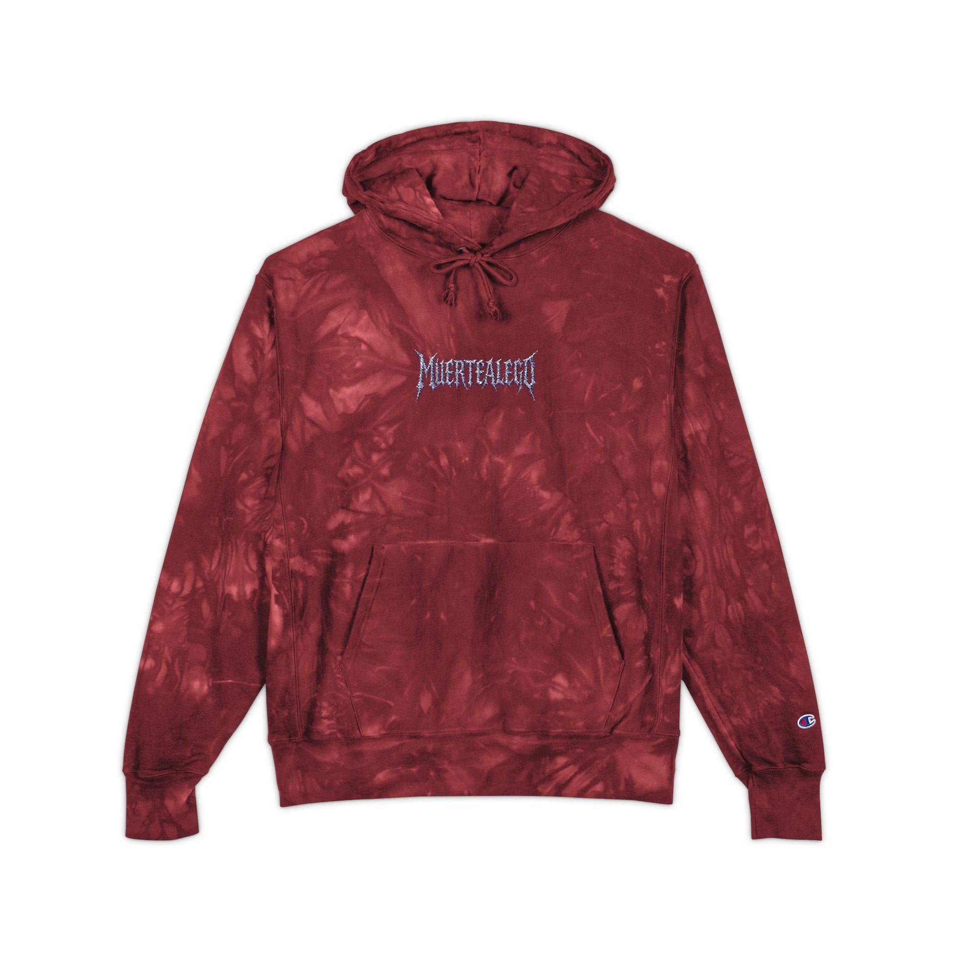 Embroidered MUERTEALEGO Tie-Dye Hoodie