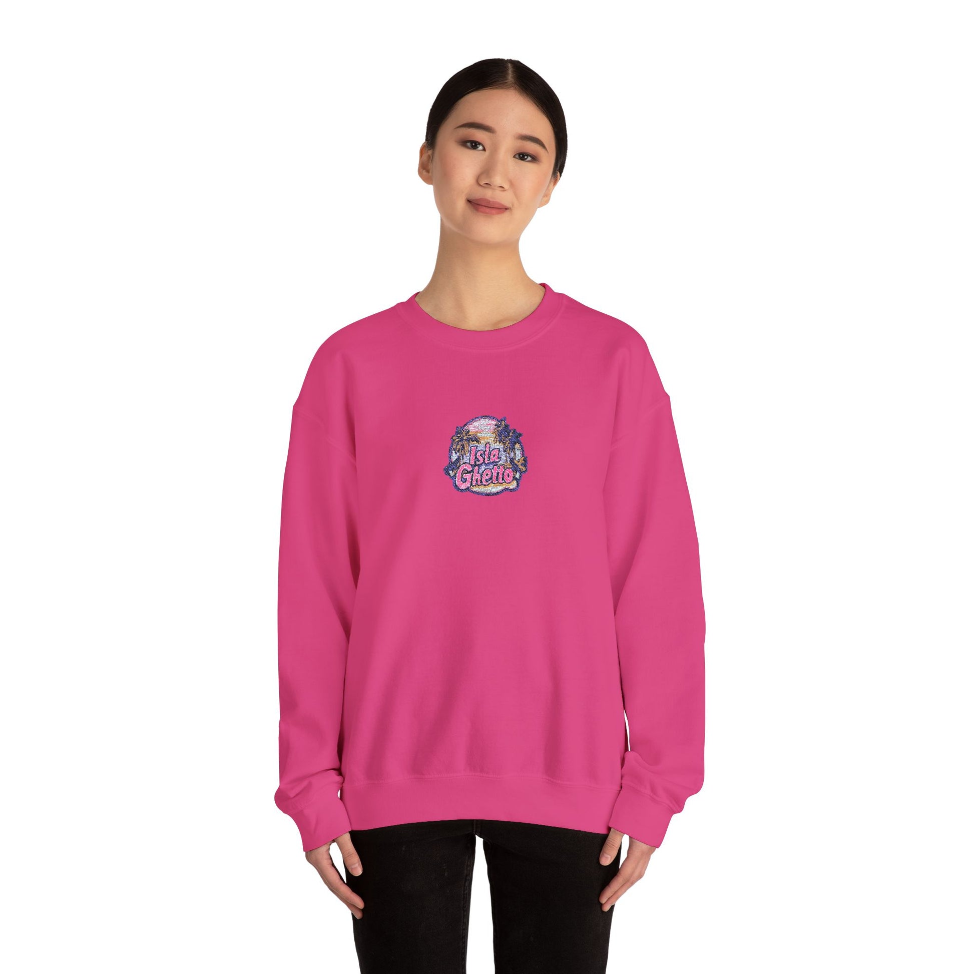 Isla Ghetto - Embroidered Crewneck Sweatshirt