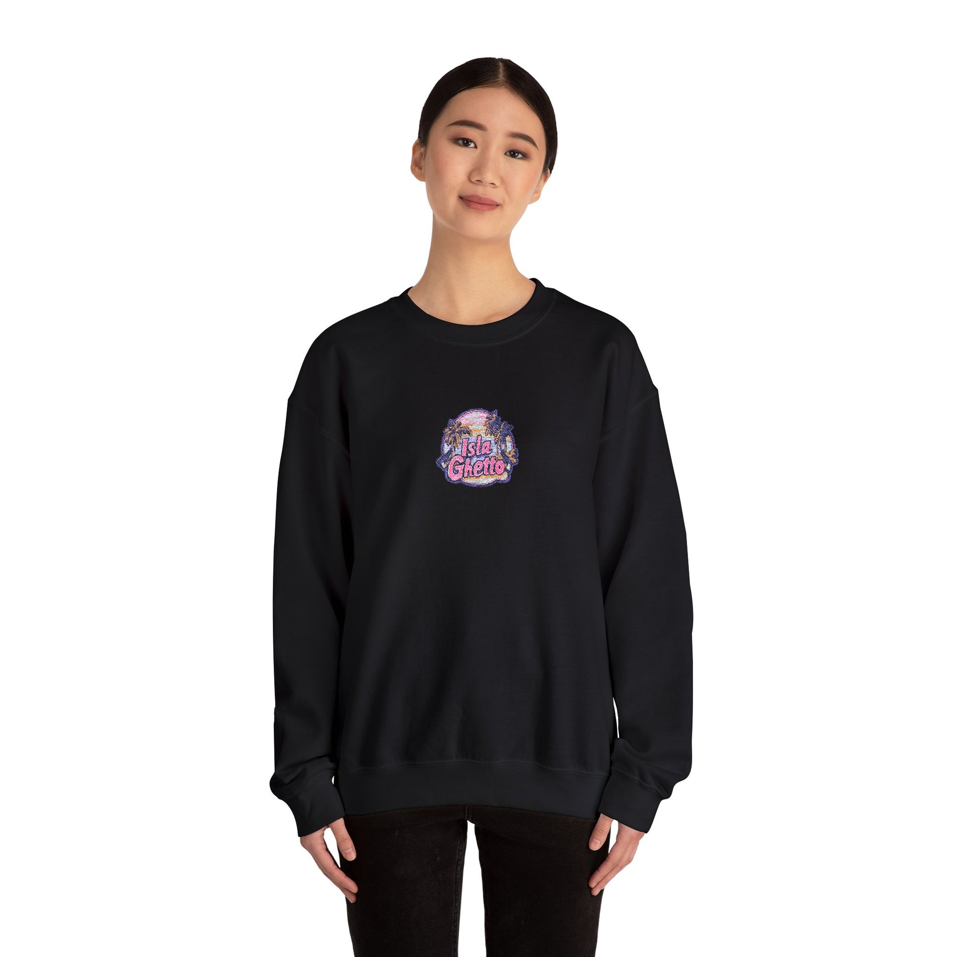 Isla Ghetto - Embroidered Crewneck Sweatshirt