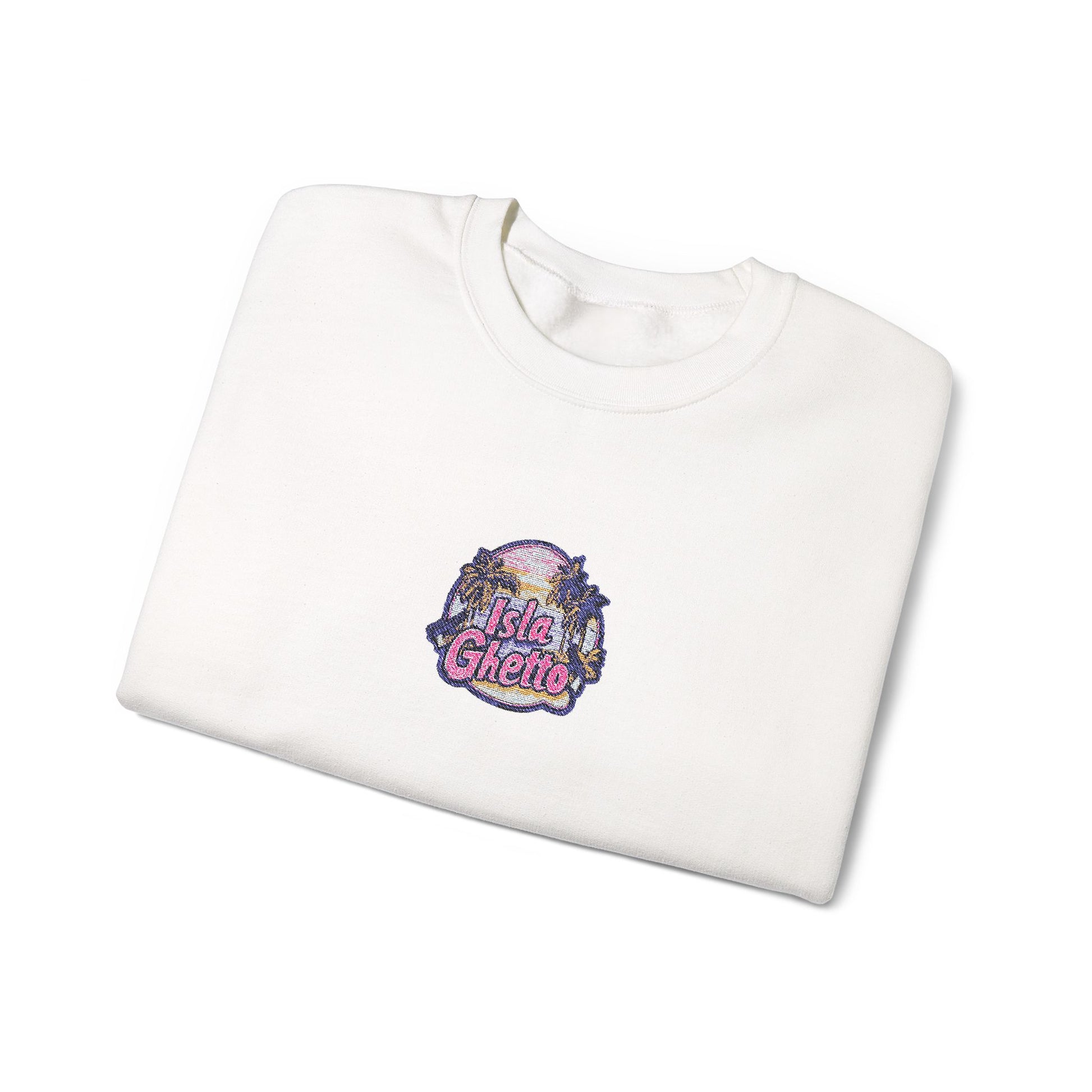 Isla Ghetto - Embroidered Crewneck Sweatshirt
