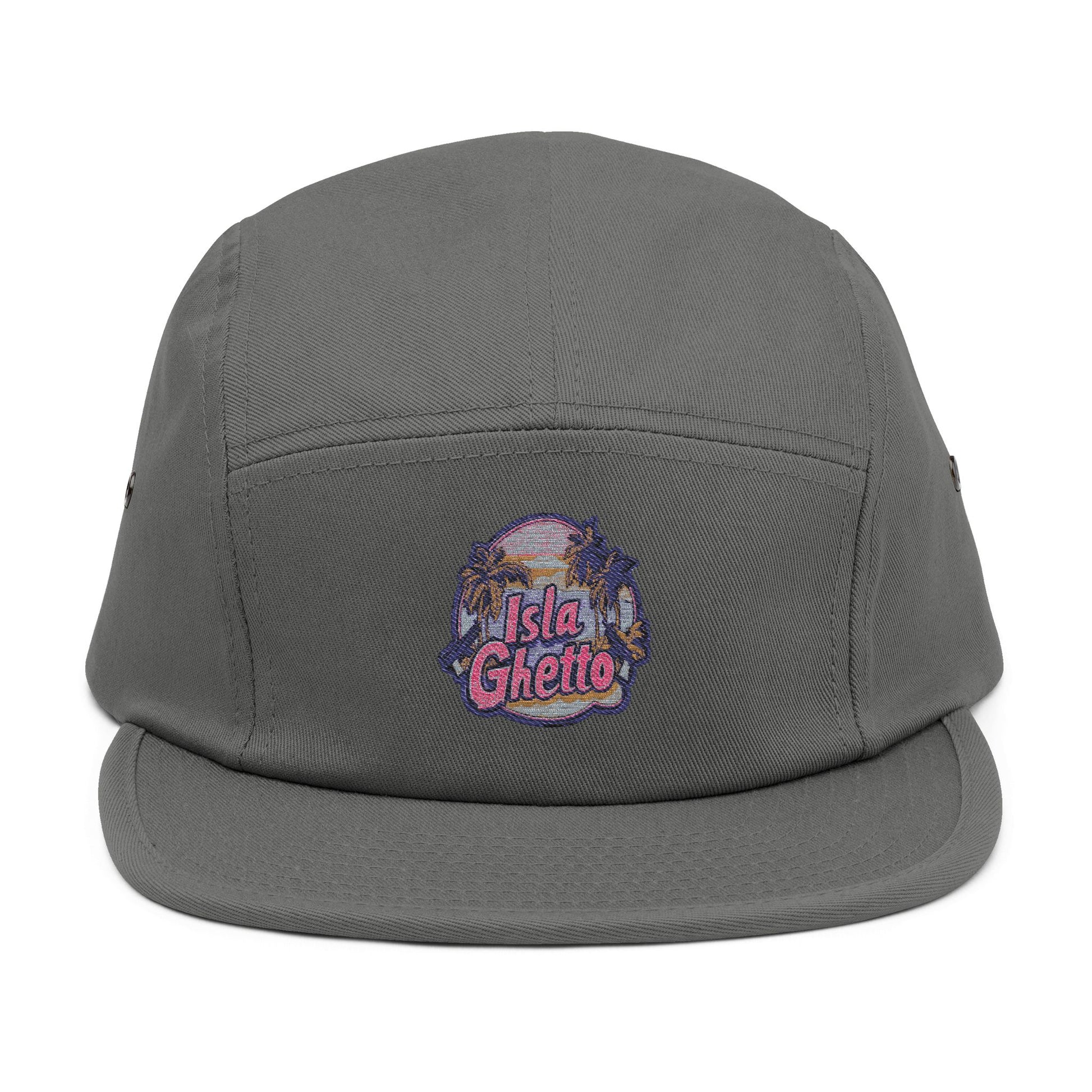 Embroidered Isla Ghetto 5 Panel Cap