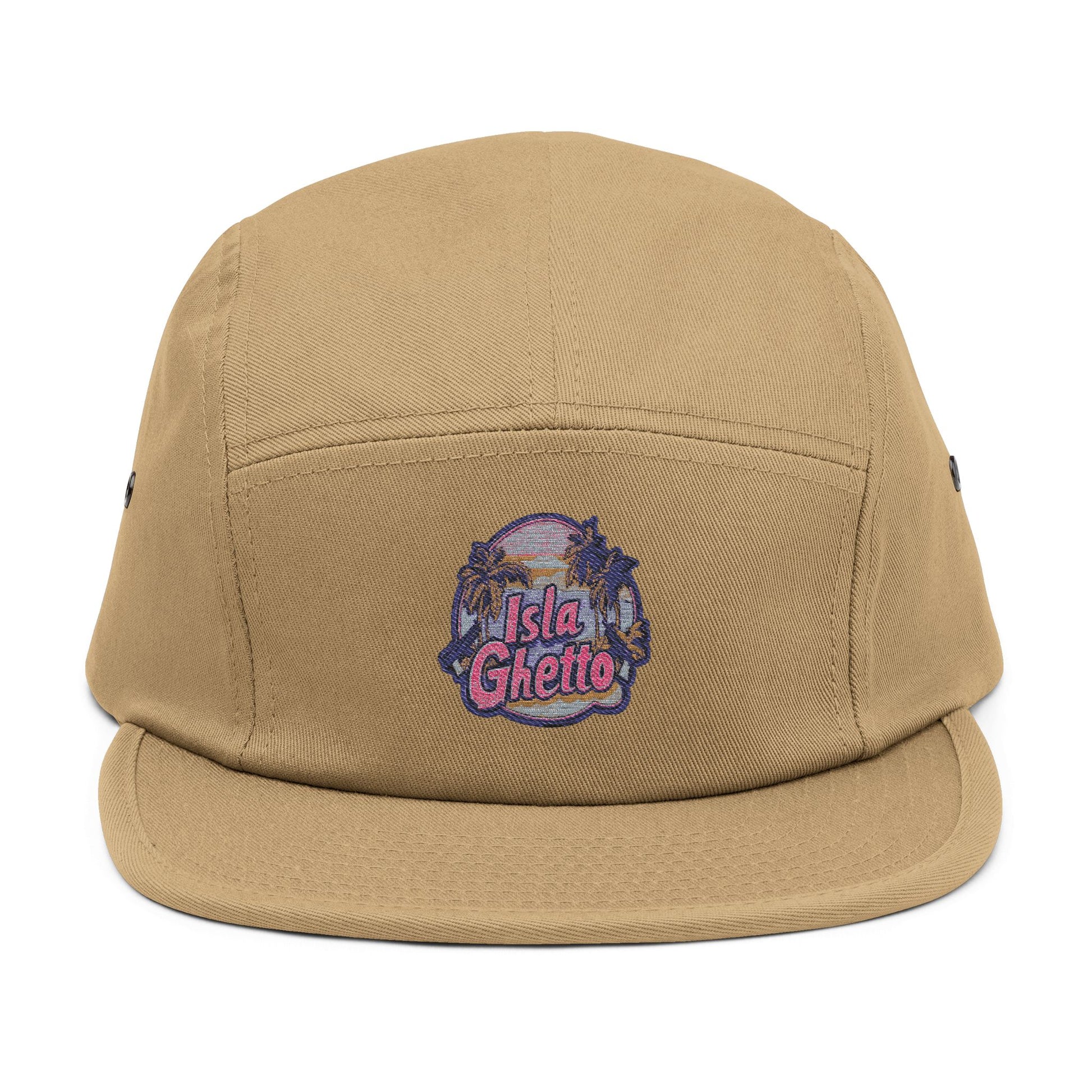Embroidered Isla Ghetto 5 Panel Cap
