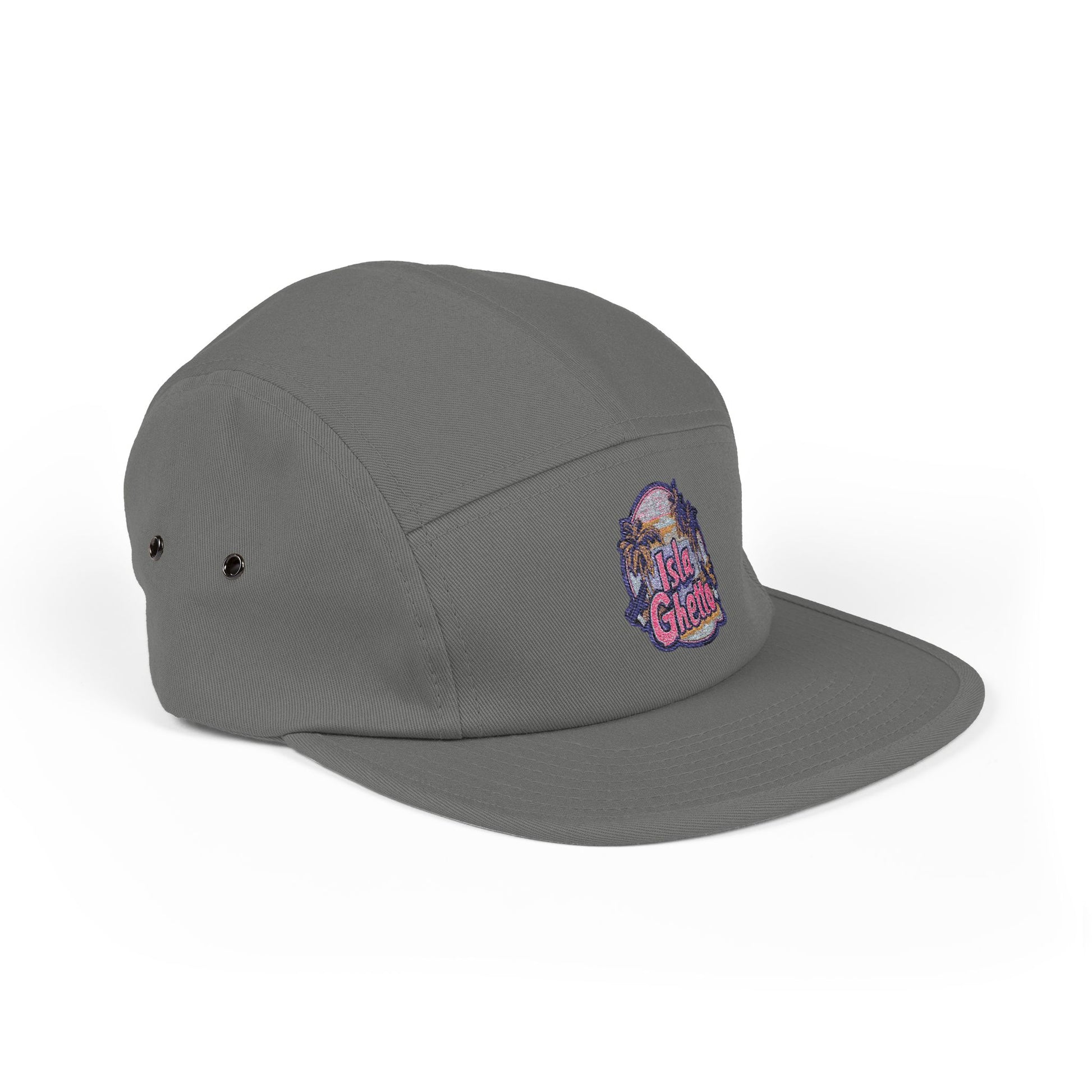 Embroidered Isla Ghetto 5 Panel Cap