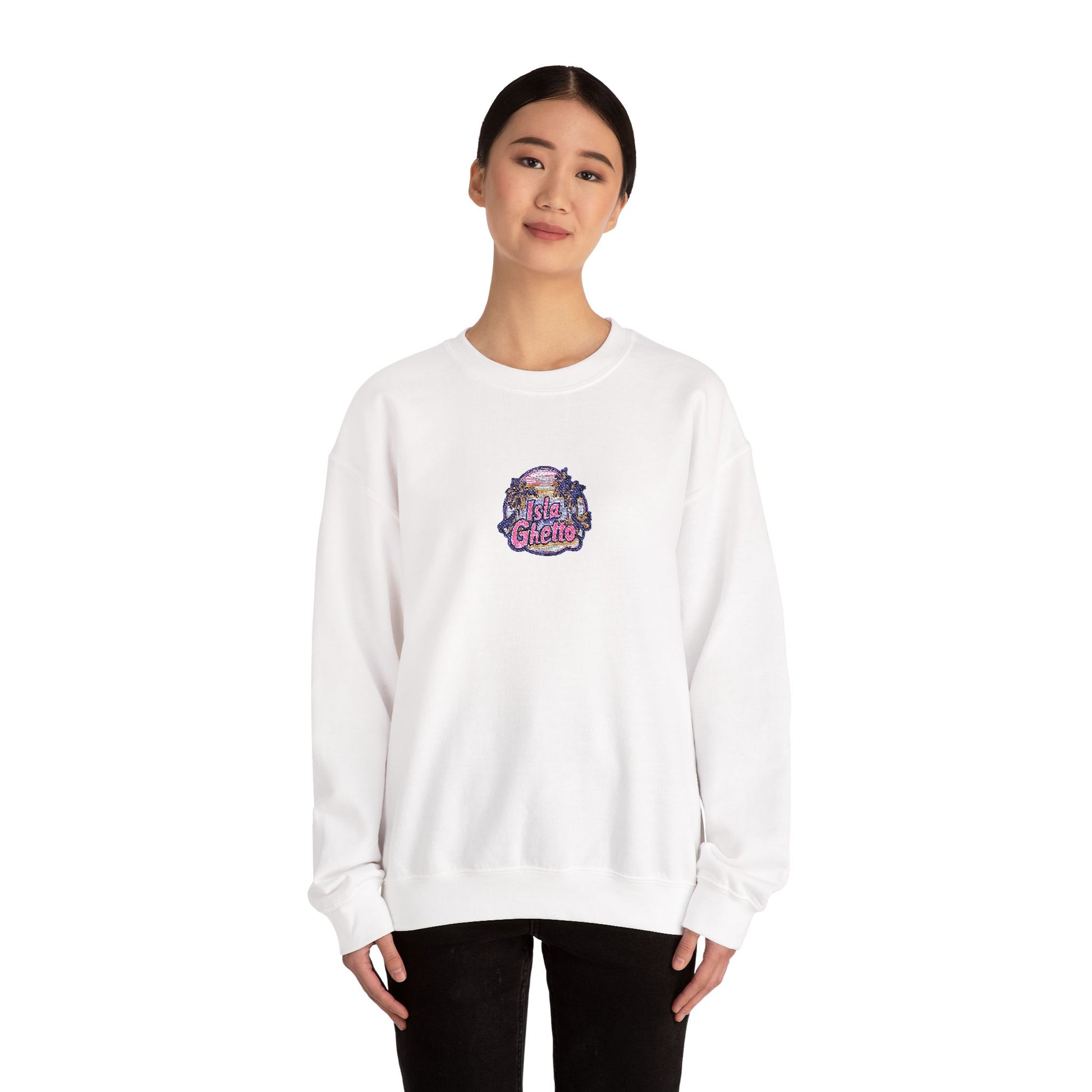 Isla Ghetto - Embroidered Crewneck Sweatshirt