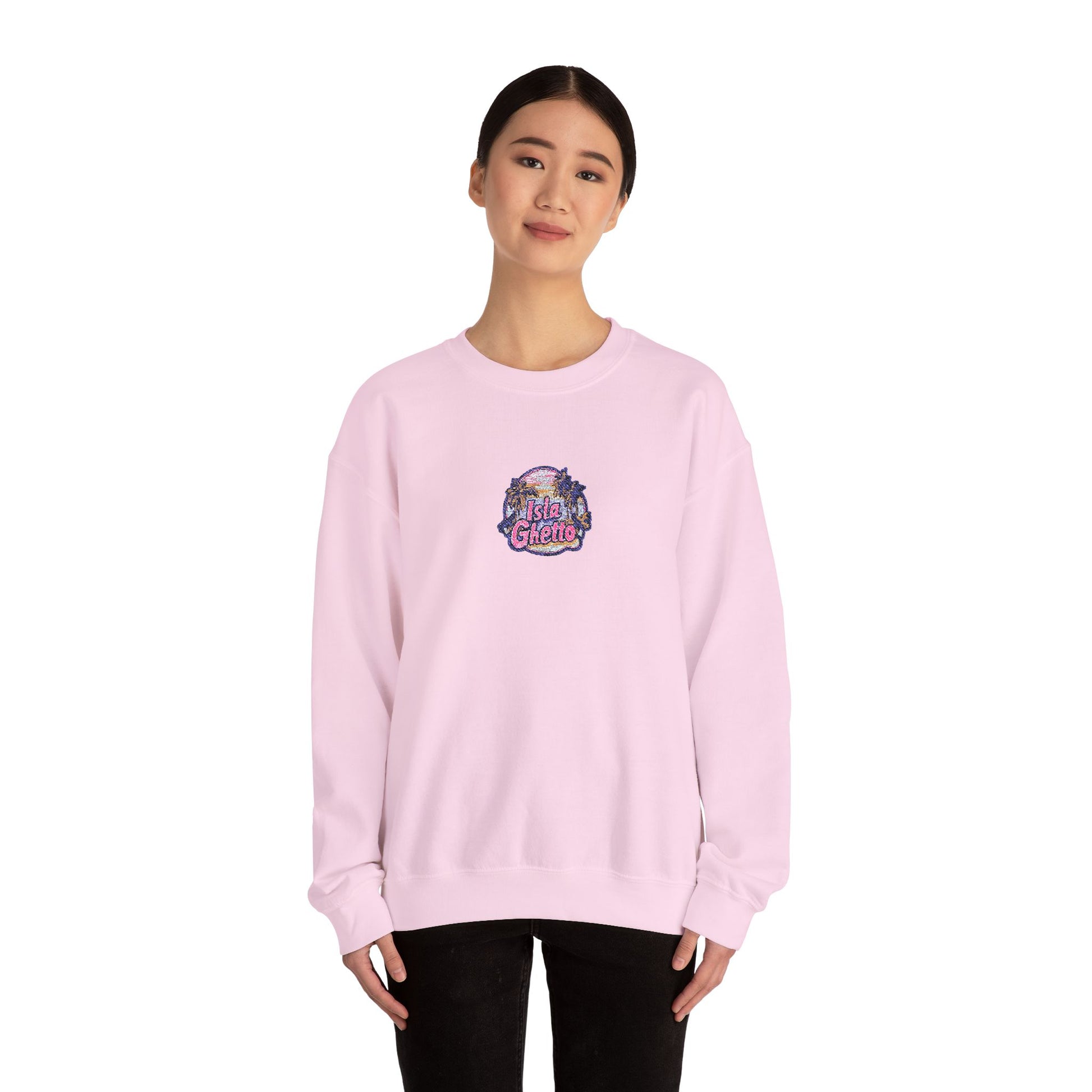 Isla Ghetto - Embroidered Crewneck Sweatshirt