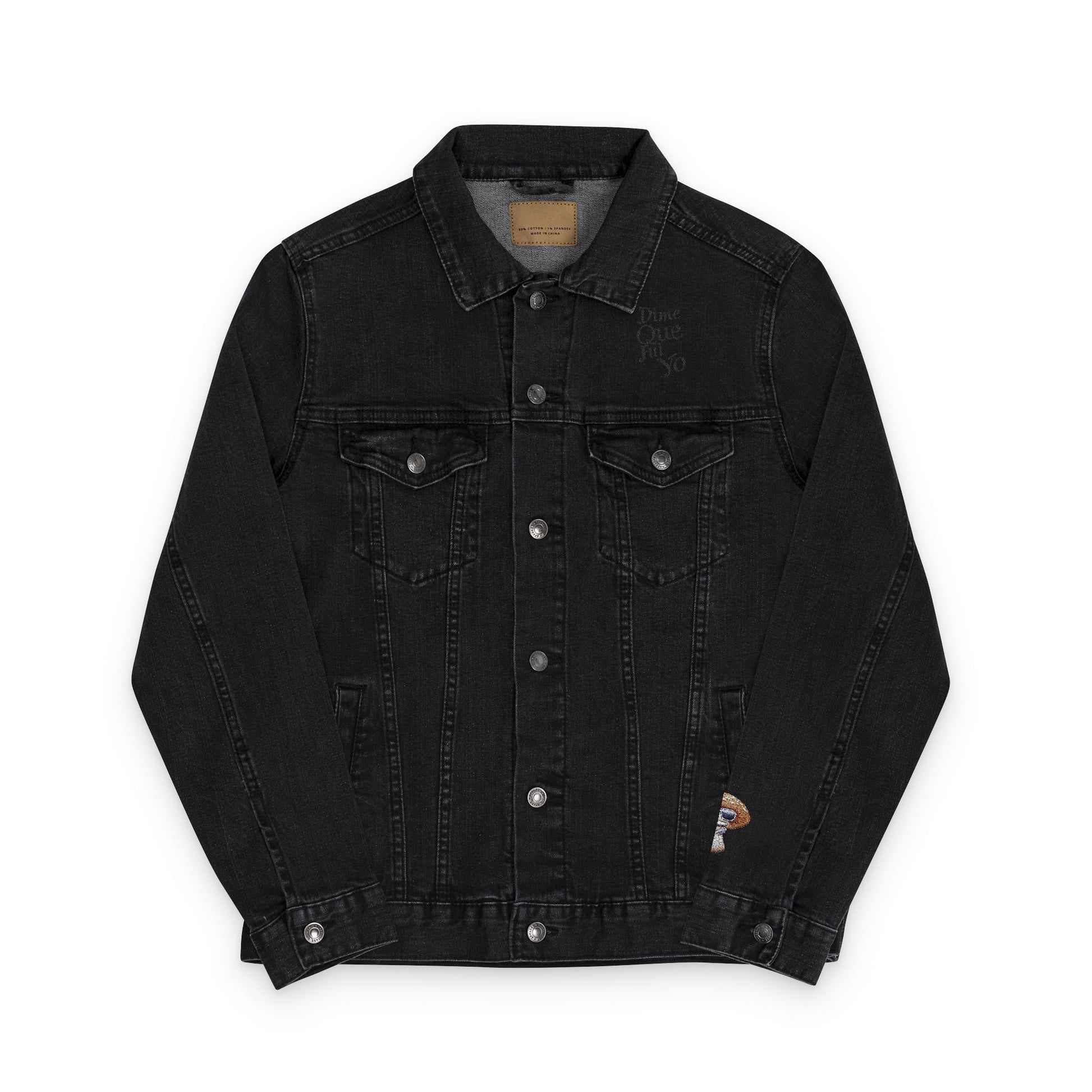 Stylish Embroidered Denim Jacket - ISLA GHETTO "Dime Que Fui Yo"