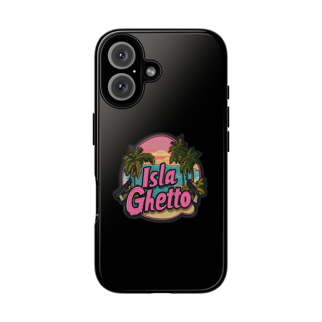 Tough Cases - Isla Ghetto Phone Case, Tropical Vibe, Fun Gift for Beach Lovers, Summer Accessory, Trendy Tech Gear