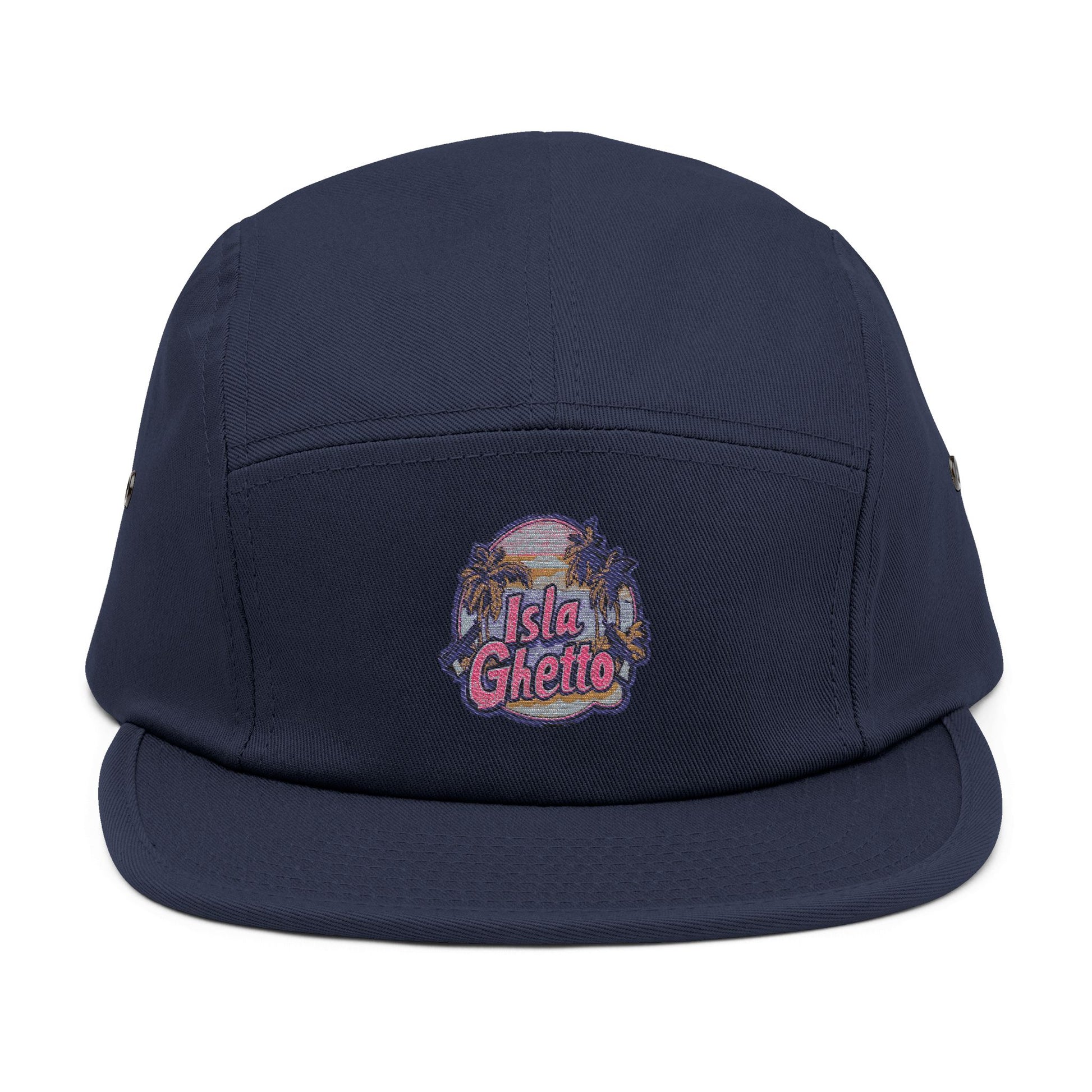 Embroidered Isla Ghetto 5 Panel Cap