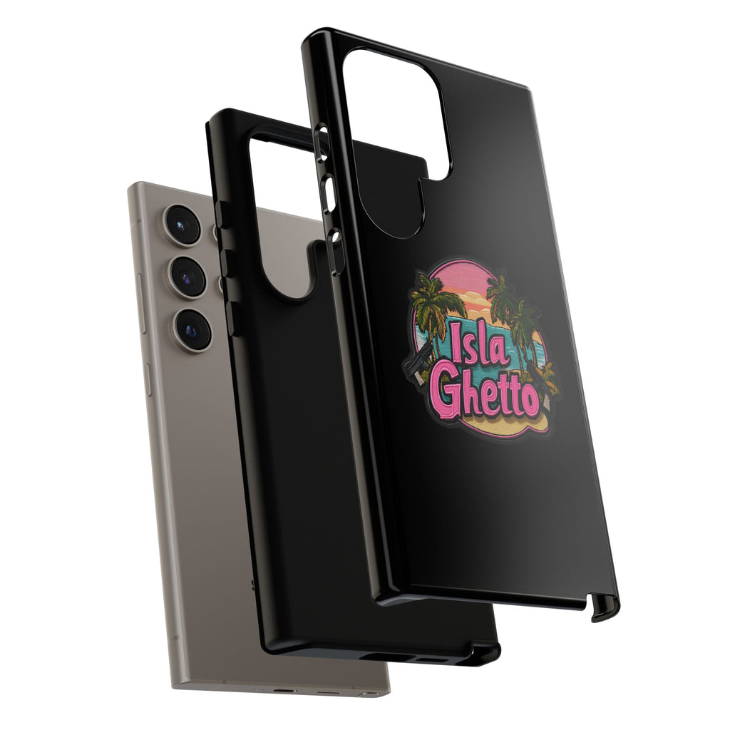 Tough Cases - Isla Ghetto Phone Case, Tropical Vibe, Fun Gift for Beach Lovers, Summer Accessory, Trendy Tech Gear