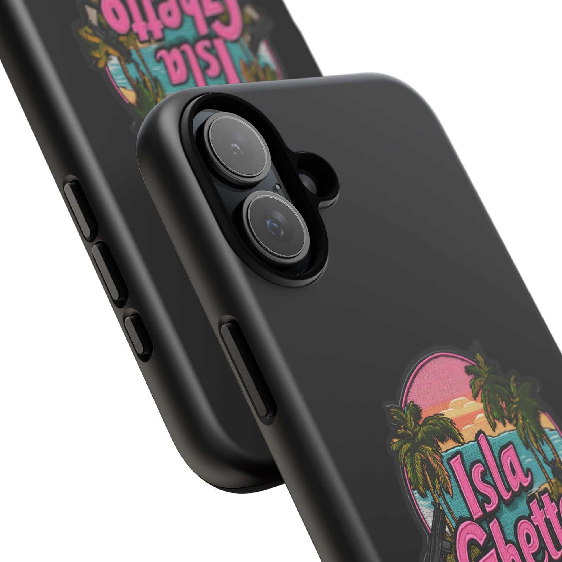 Tough Cases - Isla Ghetto Phone Case, Tropical Vibe, Fun Gift for Beach Lovers, Summer Accessory, Trendy Tech Gear