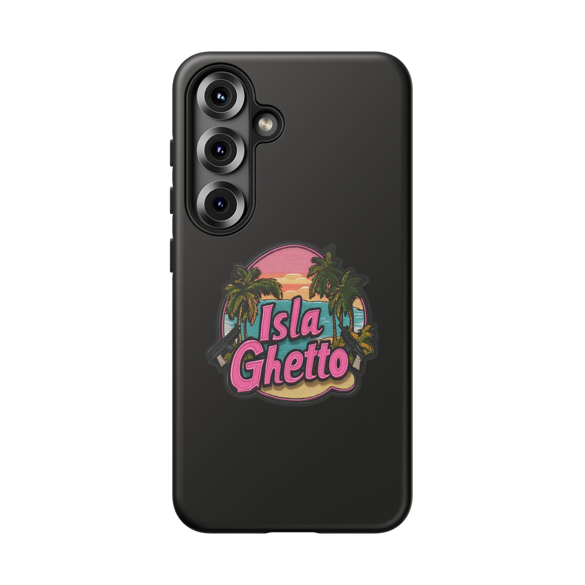 Tough Cases - Isla Ghetto Phone Case, Tropical Vibe, Fun Gift for Beach Lovers, Summer Accessory, Trendy Tech Gear