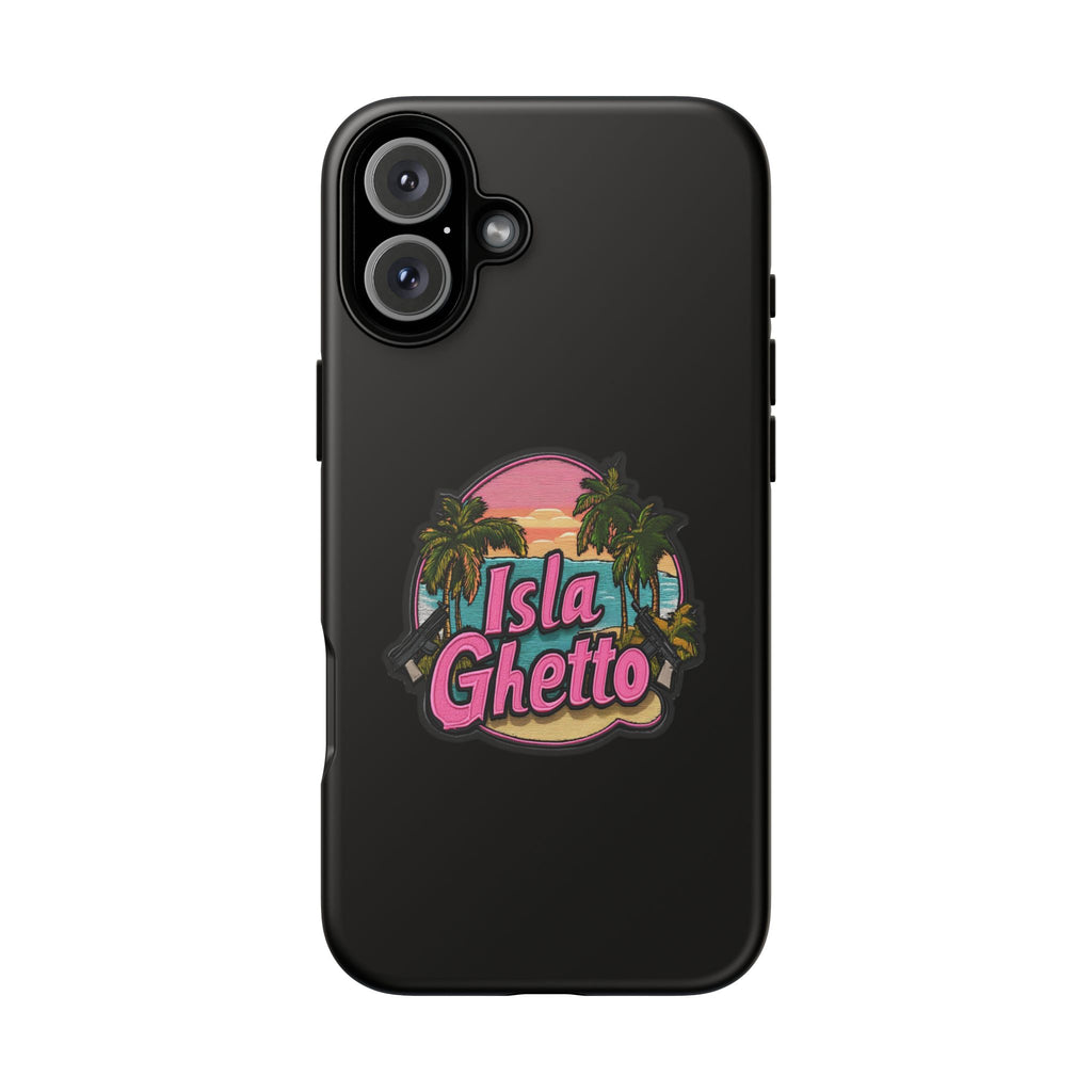 Tough Cases - Isla Ghetto Phone Case, Tropical Vibe, Fun Gift for Beach Lovers, Summer Accessory, Trendy Tech Gear