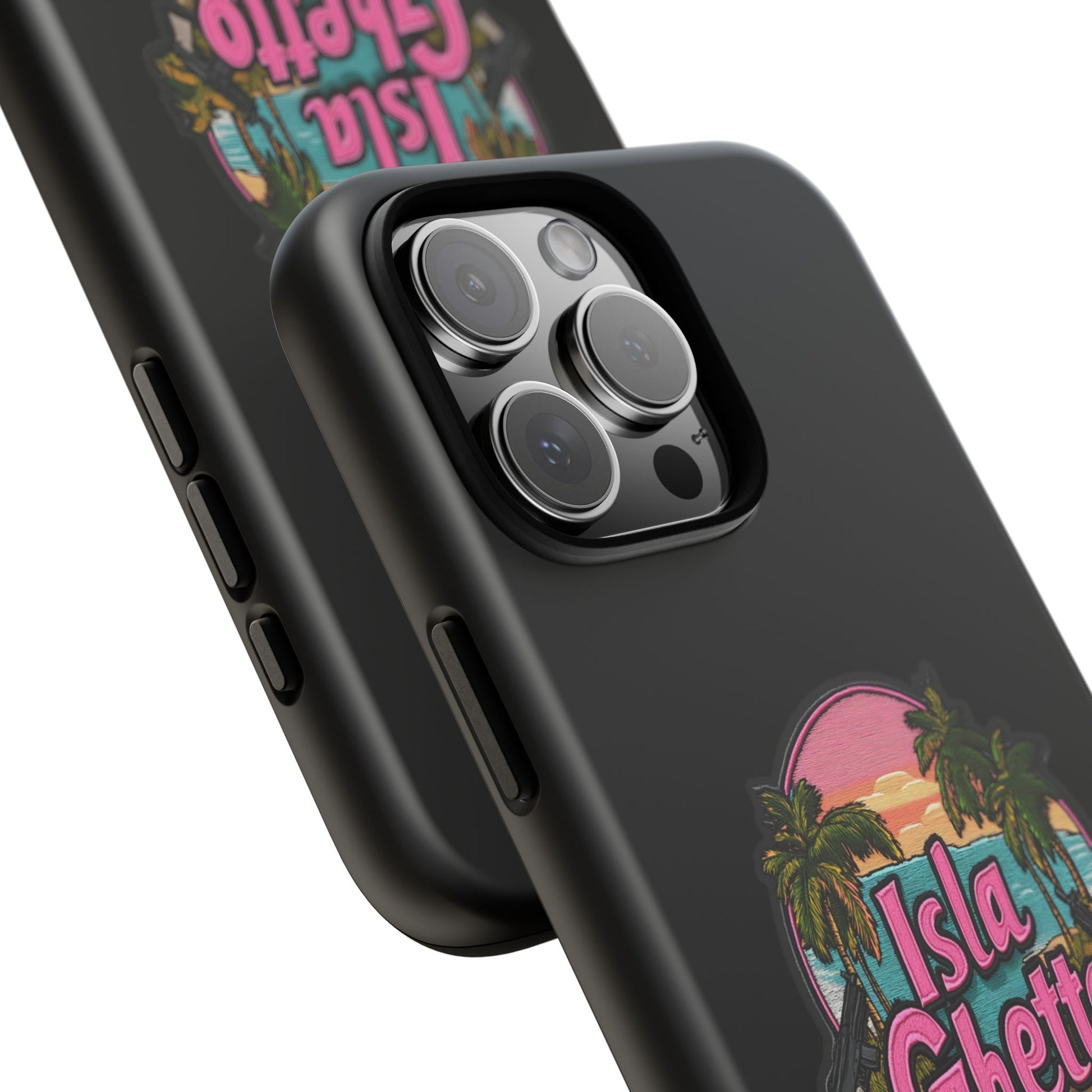 Tough Cases - Isla Ghetto Phone Case, Tropical Vibe, Fun Gift for Beach Lovers, Summer Accessory, Trendy Tech Gear