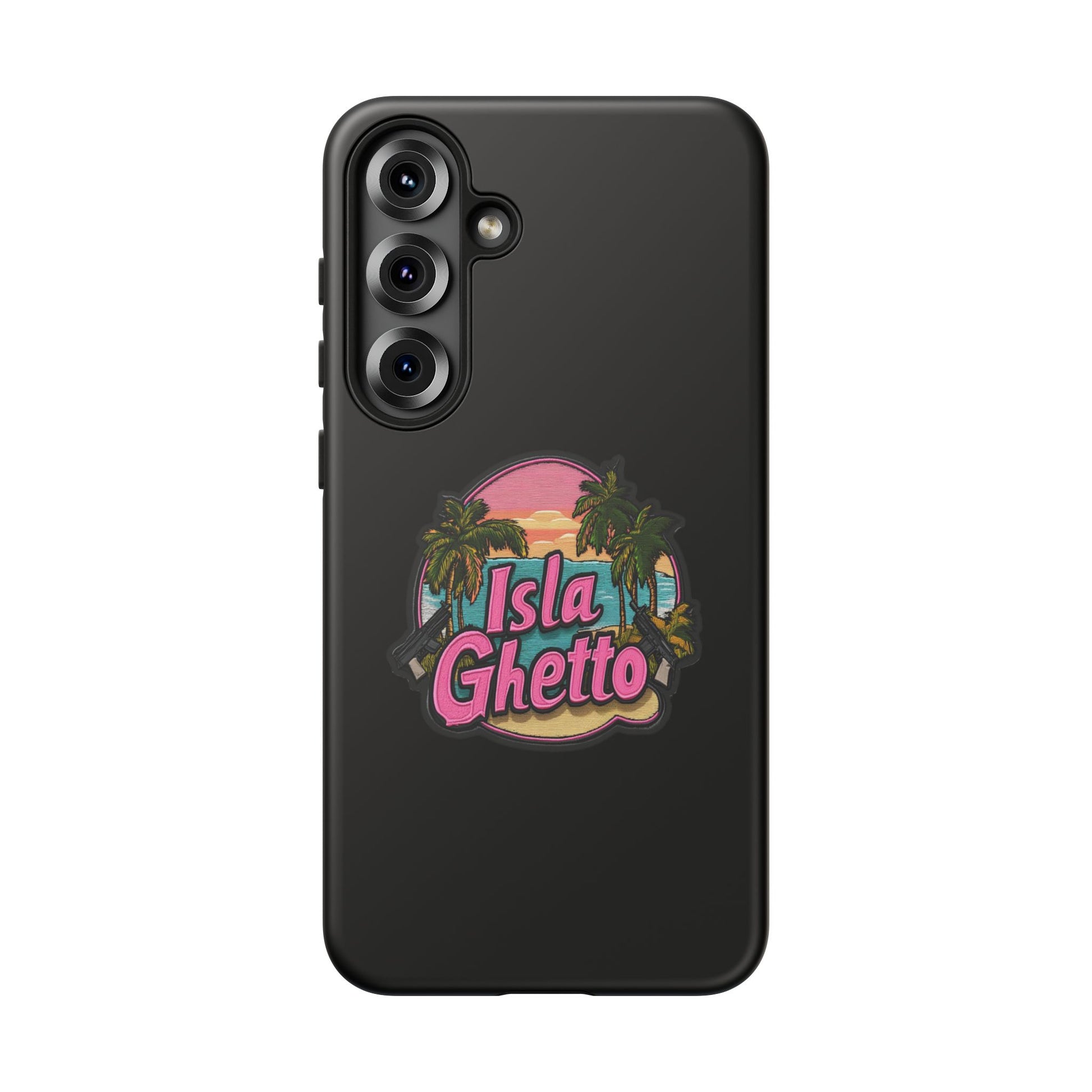 Tough Cases - Isla Ghetto Phone Case, Tropical Vibe, Fun Gift for Beach Lovers, Summer Accessory, Trendy Tech Gear