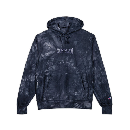 Embroidered MUERTEALEGO Tie-Dye Hoodie