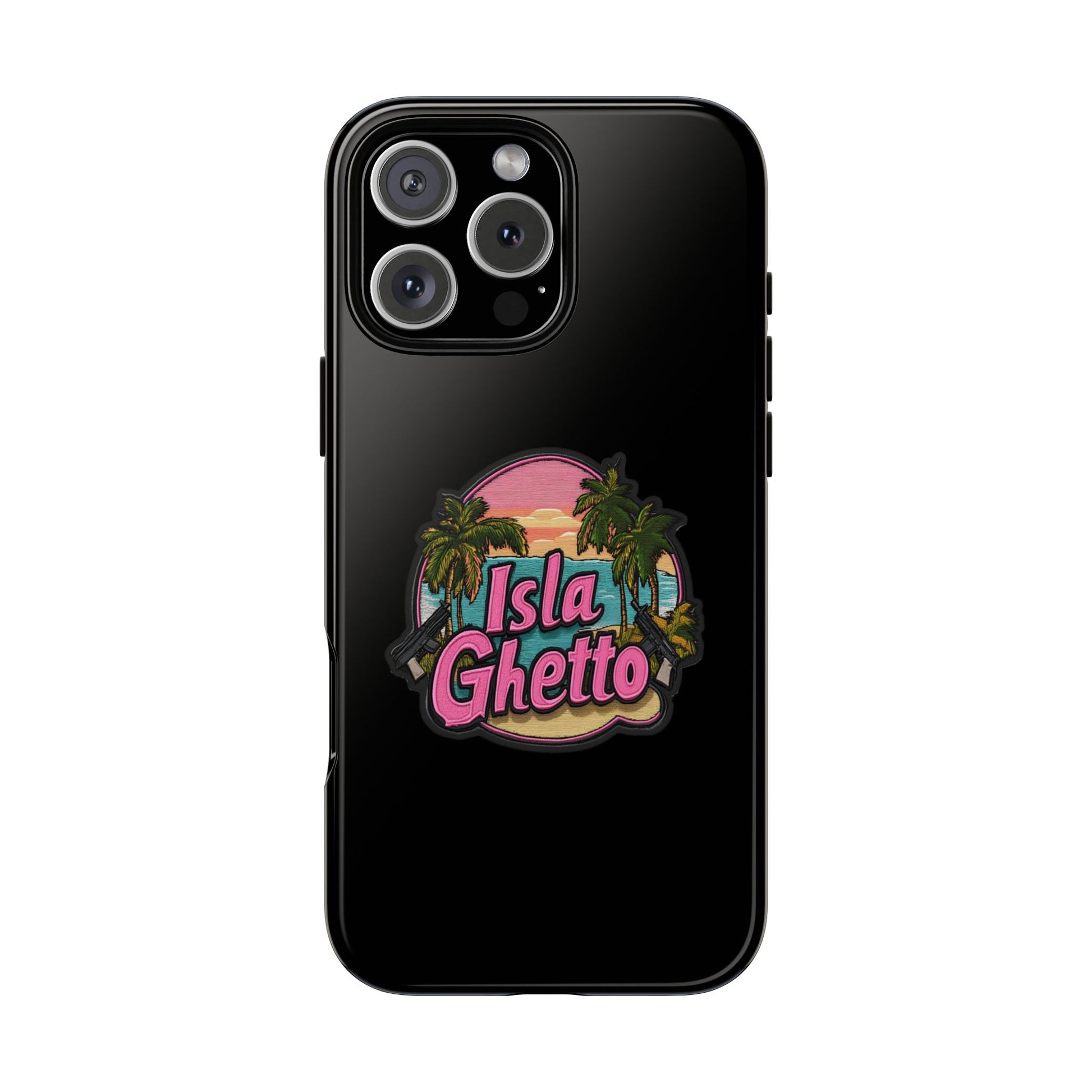 Tough Cases - Isla Ghetto Phone Case, Tropical Vibe, Fun Gift for Beach Lovers, Summer Accessory, Trendy Tech Gear